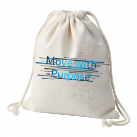 Move with Purpose Drawstring Bag