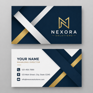 Nexora Premium Business Card Design