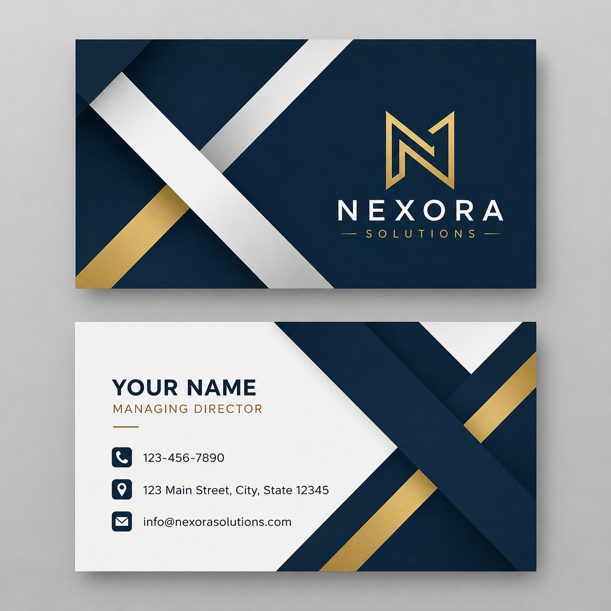 Nexora Premium Business Card Design